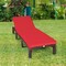 Costway Outdoor Rattan Lounge Chair Chaise Recliner Adjustable Cushioned Patio